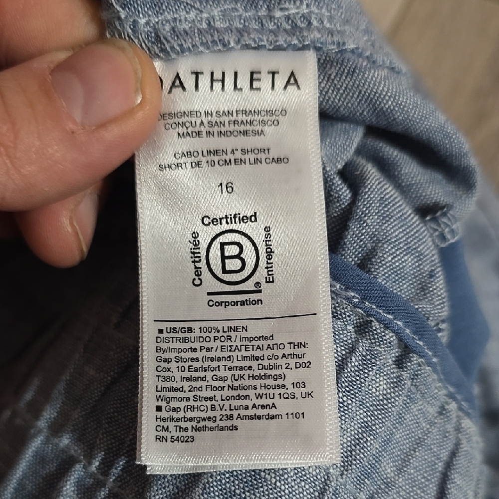 Women's Blue Shorts - Picture 4 of 5